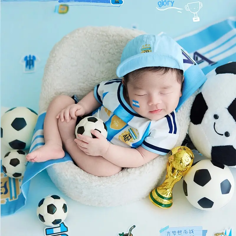 Argentina FIFA World Cup Newborn Photography Set - Baby Boy Props - Image 4